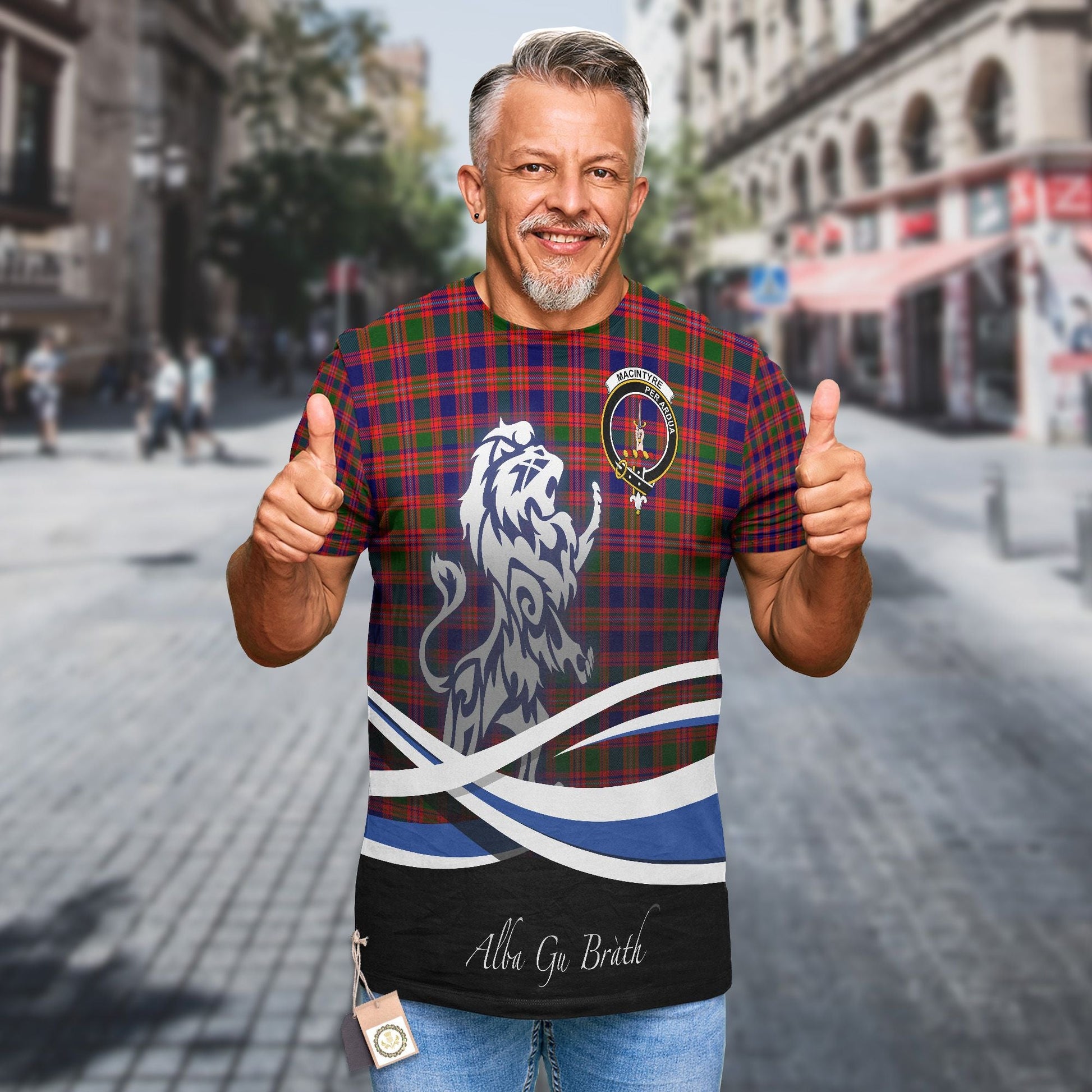 Printivon MacIntyre Clan Crest Alba Gu Brath T Shirt Scotland Gift