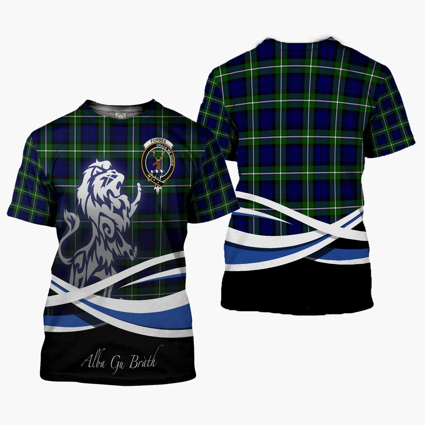 Printivon Forbes Clan Crest Alba Gu Brath T Shirt Scotland Gift