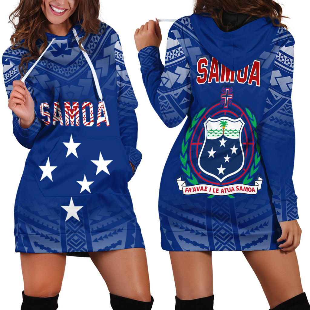 Samoa Hoodie Dress Simple Polynesian
