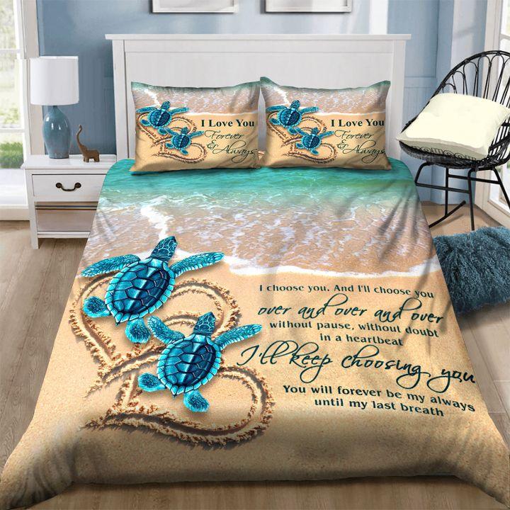 Hawaii Turtle Couple Bedding Set Breath AH