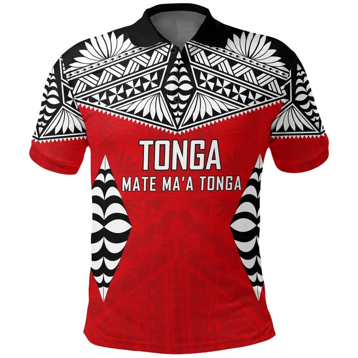 Tonga Polo Shirt Mate Ma'a Tonga