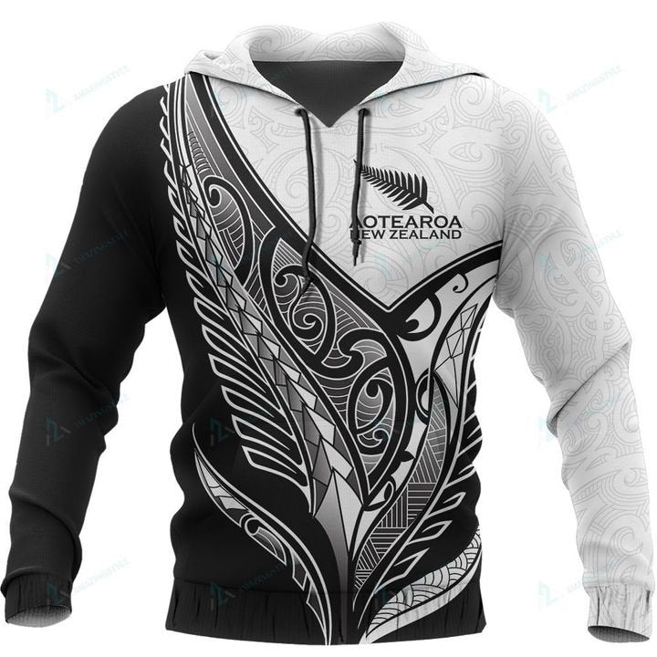 New Zealand Aotearoa Koru Hoodie Maori Fern Kiwi
