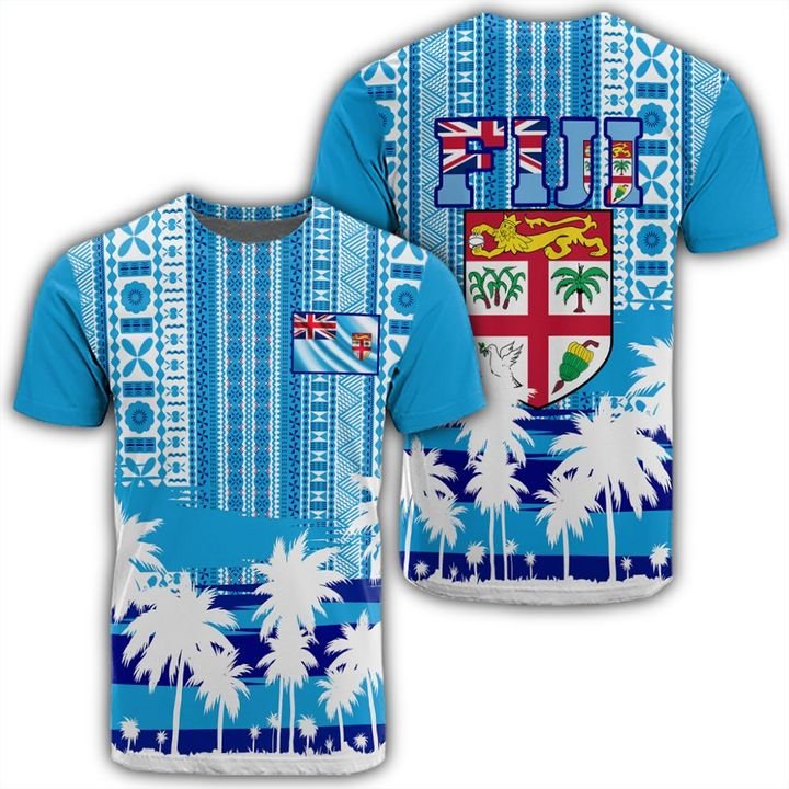 Fiji Islands T - Shirt - Fijian Tapa Flag Shirt