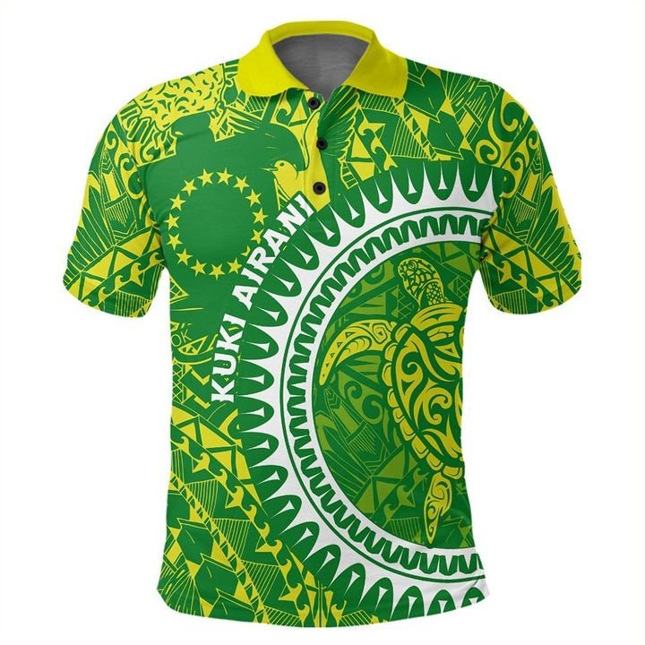 Cook Islands Polo Shirt Kuki Airani Green