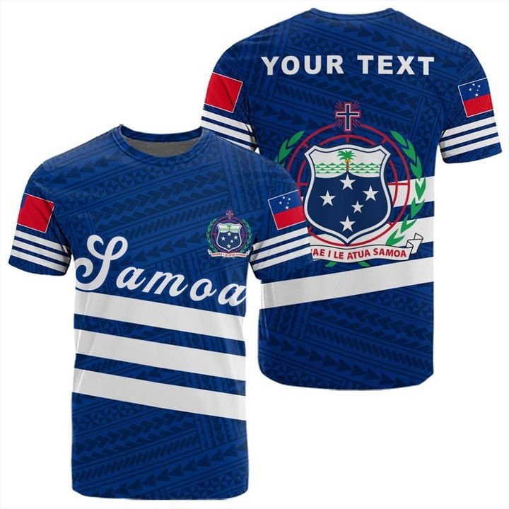 Custom Personalised Samoa Polynesia T - Shirt Sport Style
