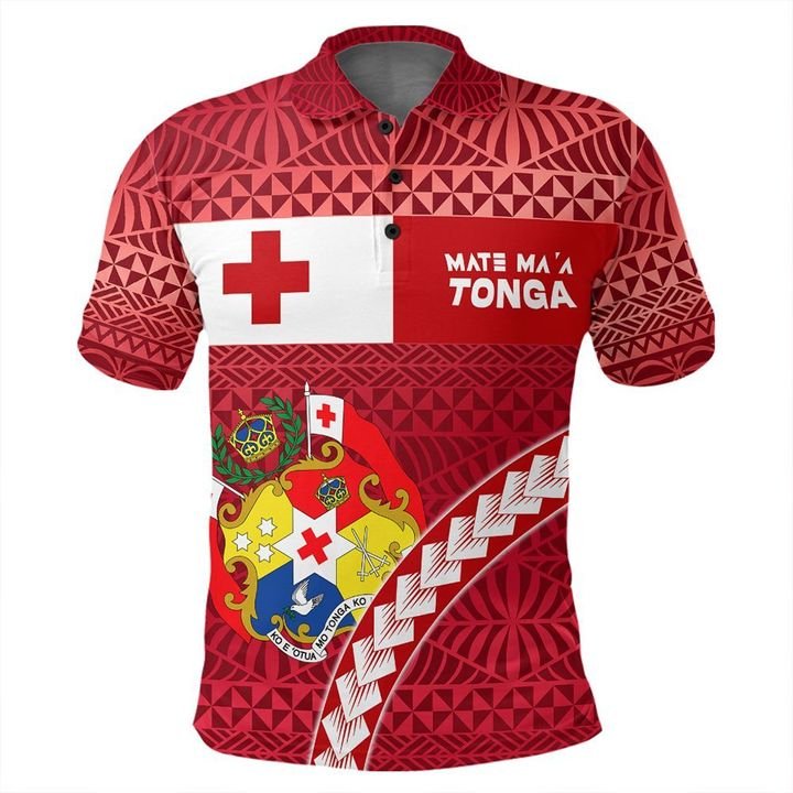 Mate Ma'a Tonga Rugby Polo Shirt