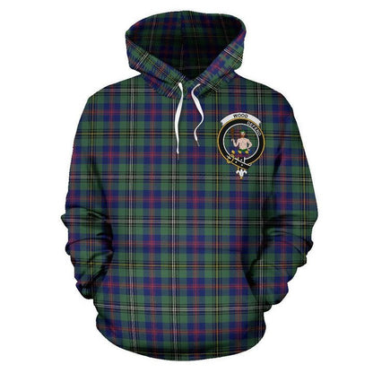 Printivon Wood Tartan Clan Badge Hoodie