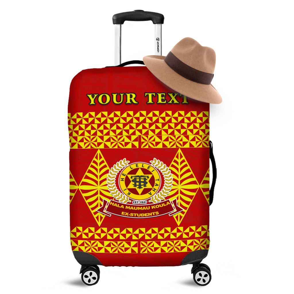 (Custom Personalised) Tonga High School Luggage Covers Tongan Pattern