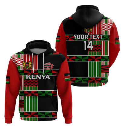 Custom Kenya Rugby Sevens Kenyan Pattern Version Hoodie