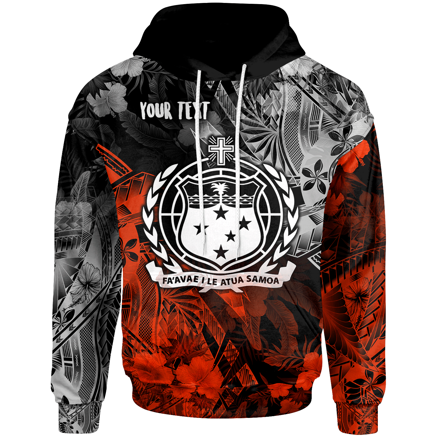 Samoa Polynesian Personalised Hoodie Vintage Polynesian Style