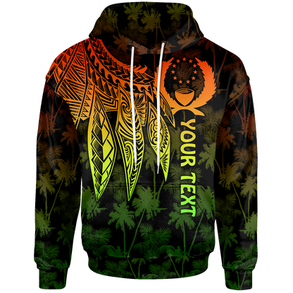 Pohnpei Hoodie Polynesian Wings (Reggae)