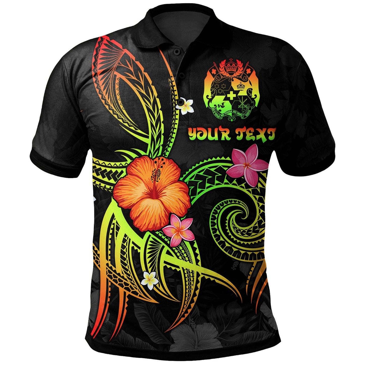 Tonga Polynesian Personalised Polo Shirt - Legend of Tonga Reggae
