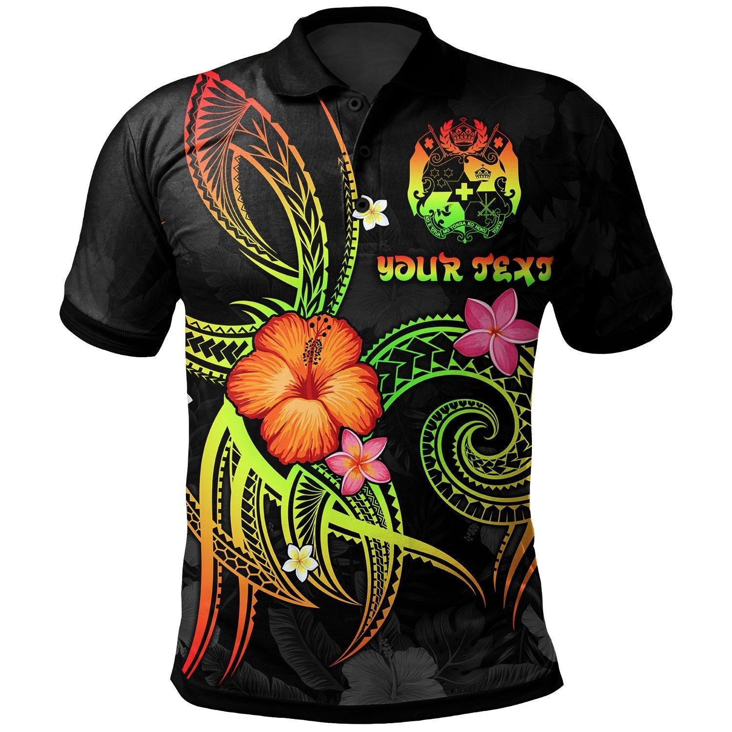 Tonga Polynesian Personalised Polo Shirt - Legend of Tonga Reggae