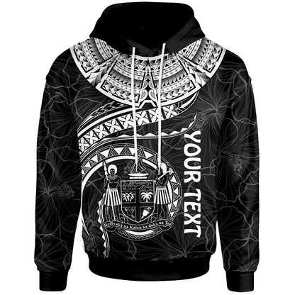 Fiji Polynesian Hoodie Fiji Waves (White)