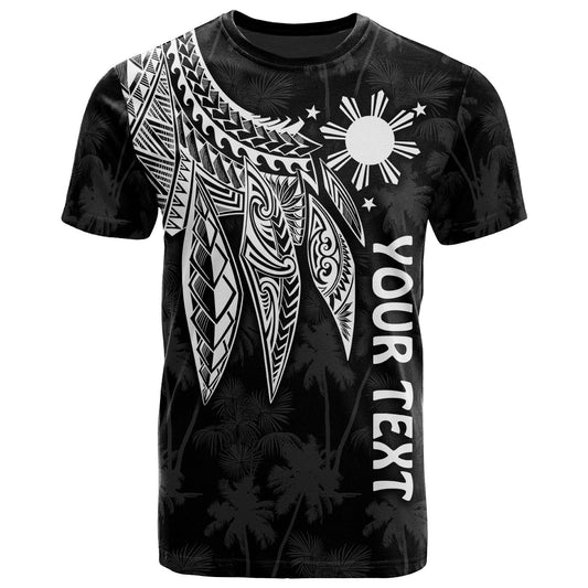 The Philippines Personalised T - Shirt - Polynesian Wings White