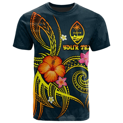 Guam Polynesian Personalised T - Shirt - Legend Of Guam Blue