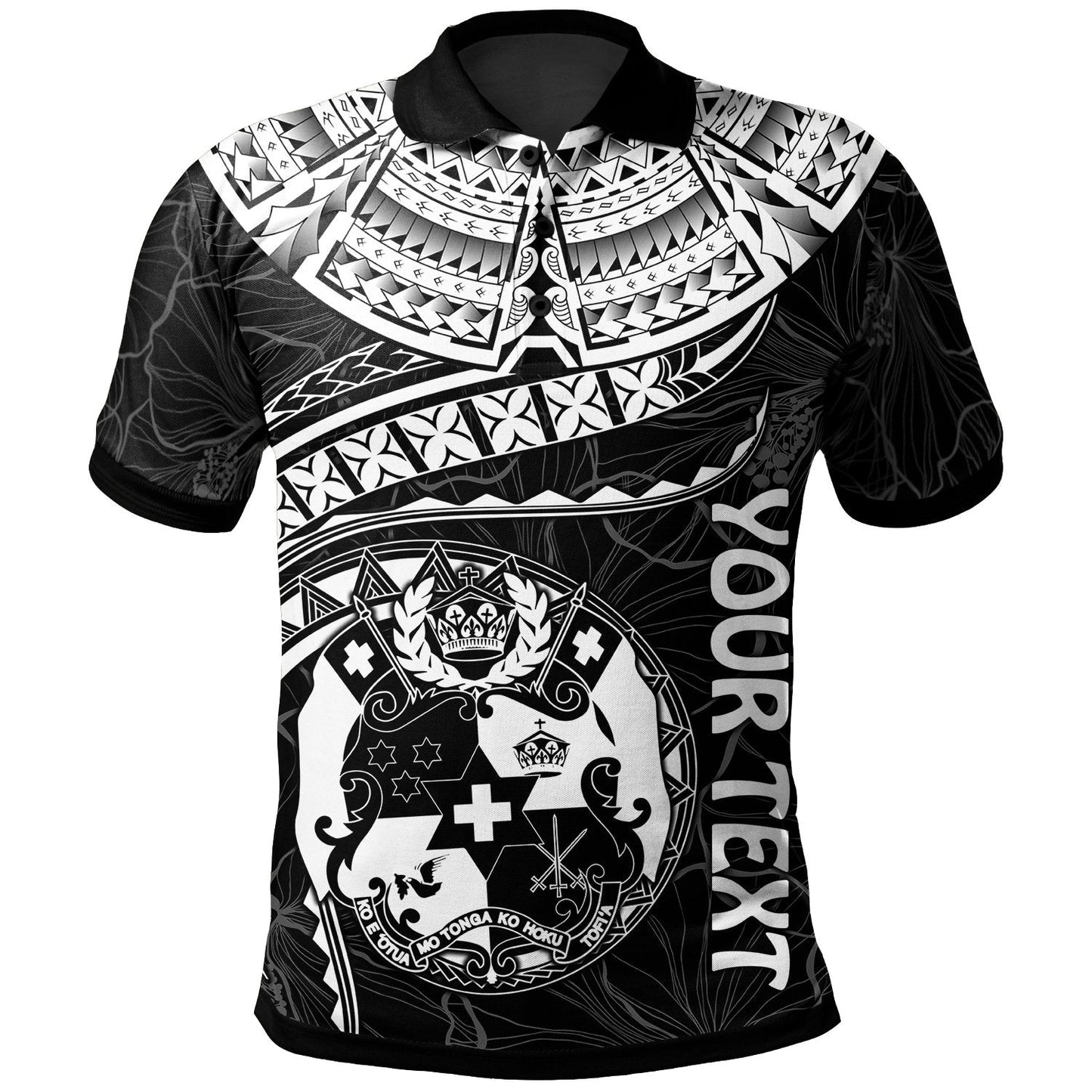Tonga Polynesian Personalised Polo Shirt - Tonga Waves White