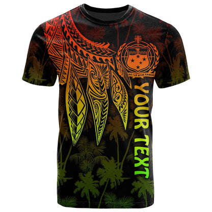 Samoa Personalised T-Shirt - Polynesian Wings Reggae
