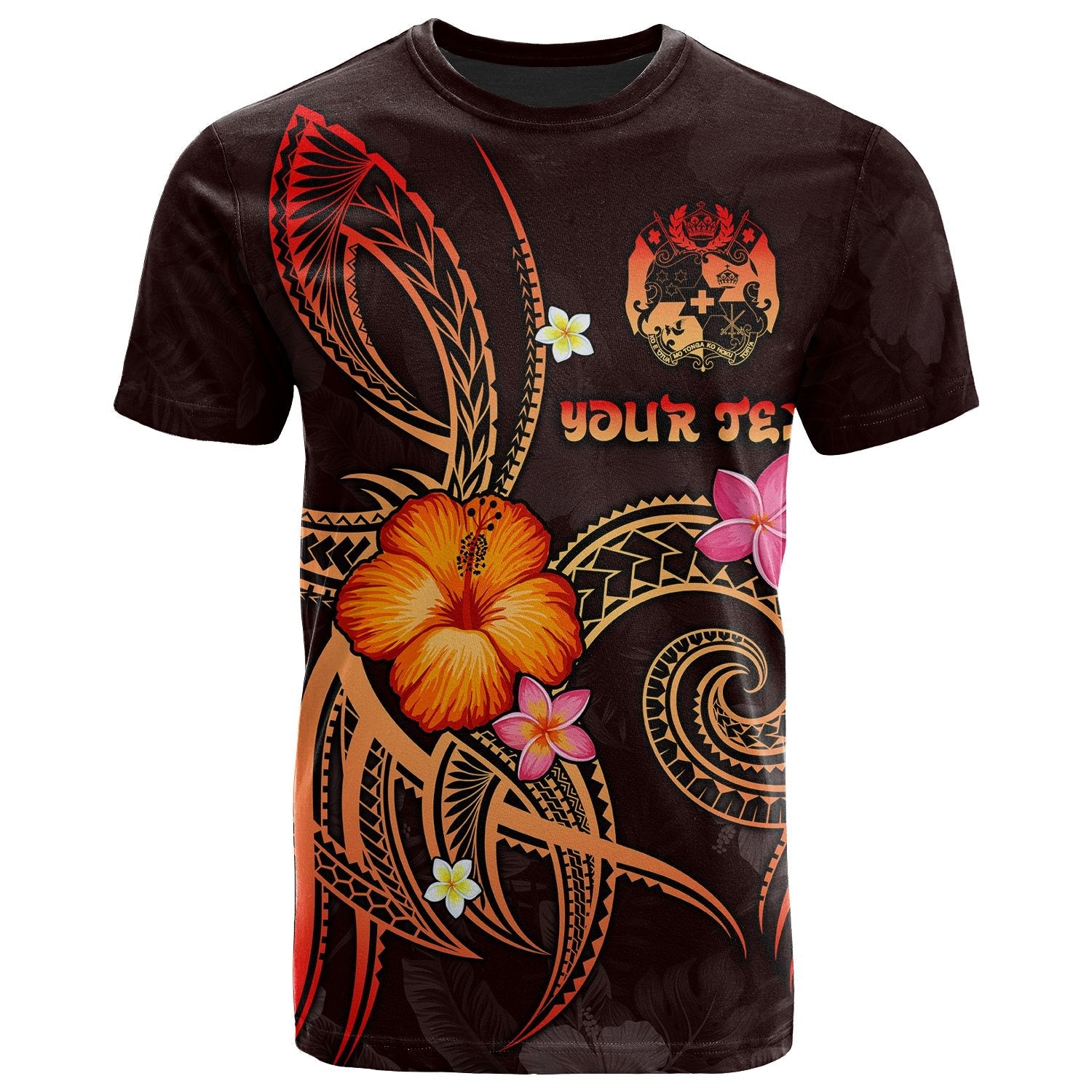 Tonga Polynesian Personalised T-shirt Legend of Tonga (Red)
