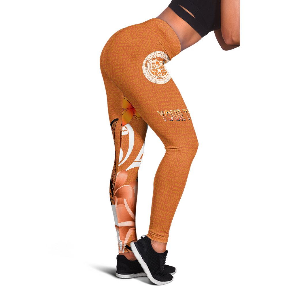 Custom Hawaii Personalised Leggings - Hawaii Seal Hawaiian Spirit