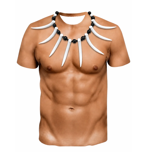 Funny Polynesian Abs Shirt Hawaii Island Ula Nifo Necklace T Shirt For Him