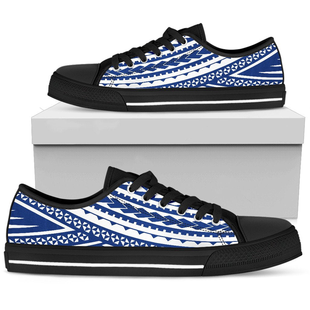 Polynesian Low Top Shoes - Blue Version