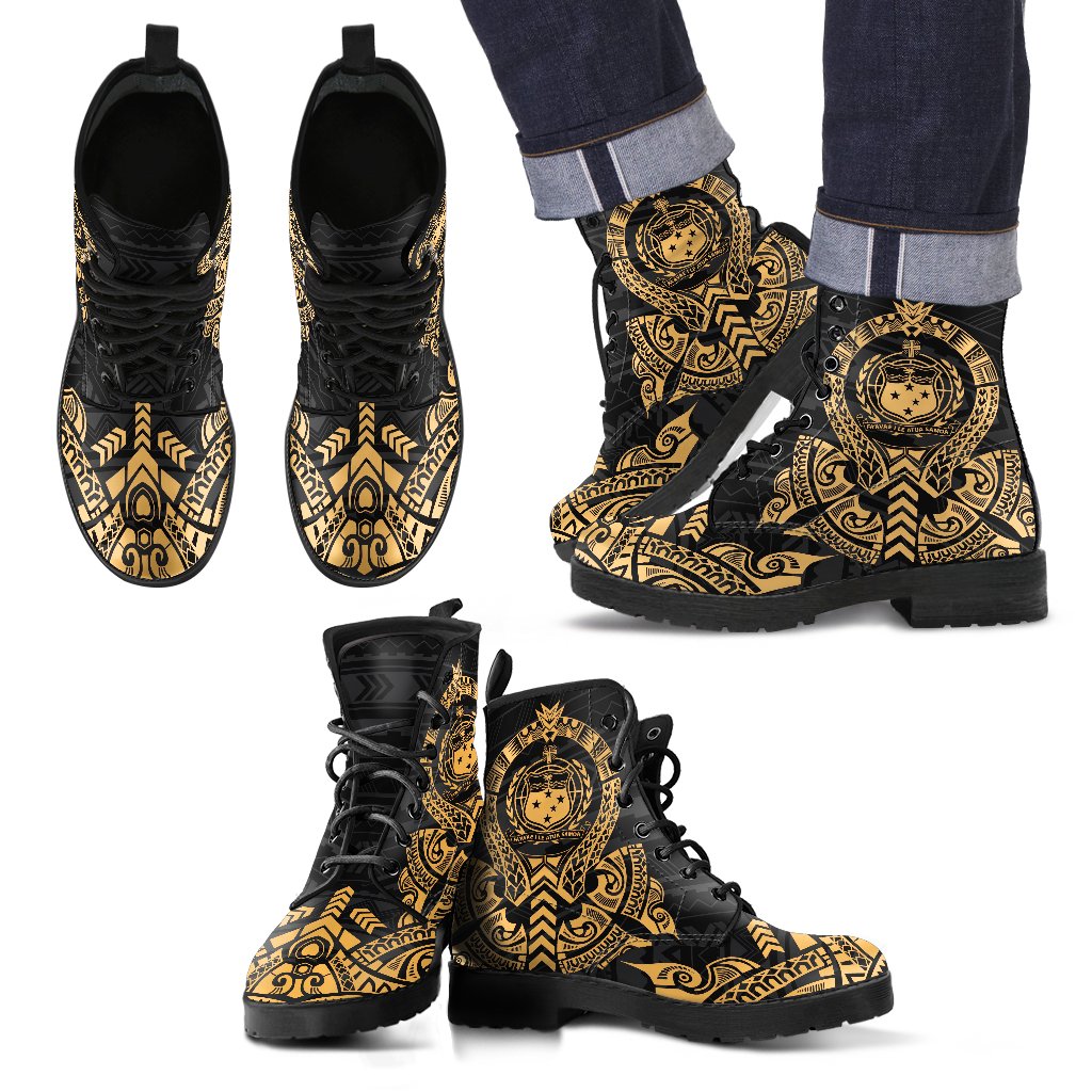 Samoa Leather Boots - Tribal Gold