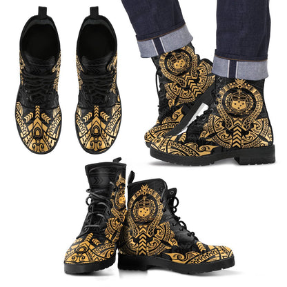 Samoa Leather Boots - Tribal Gold