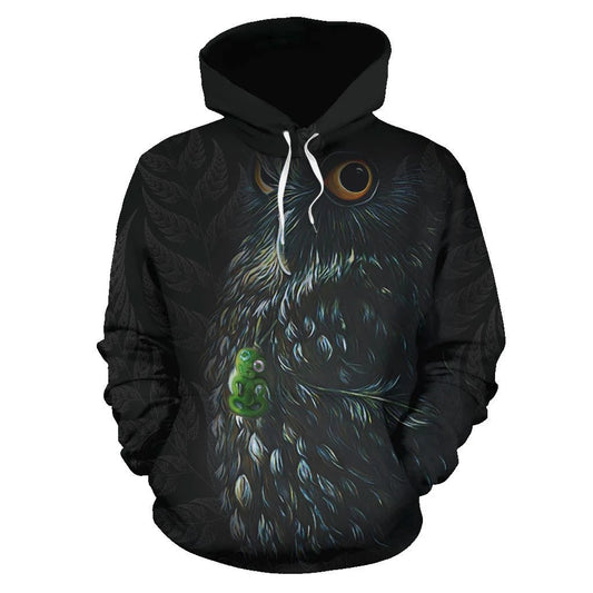 Maori Morepork New Zealand Hoodie