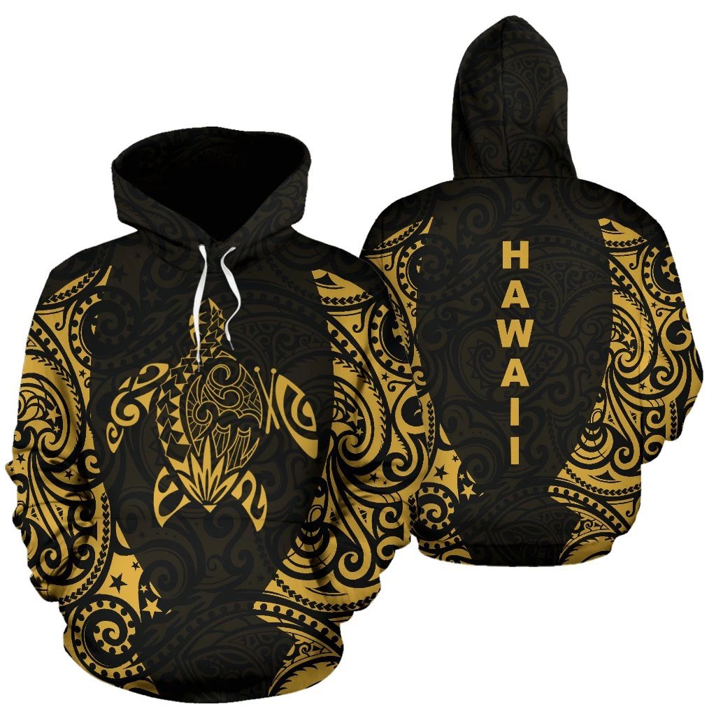Hawaii Hoodie Turtle Polynesian