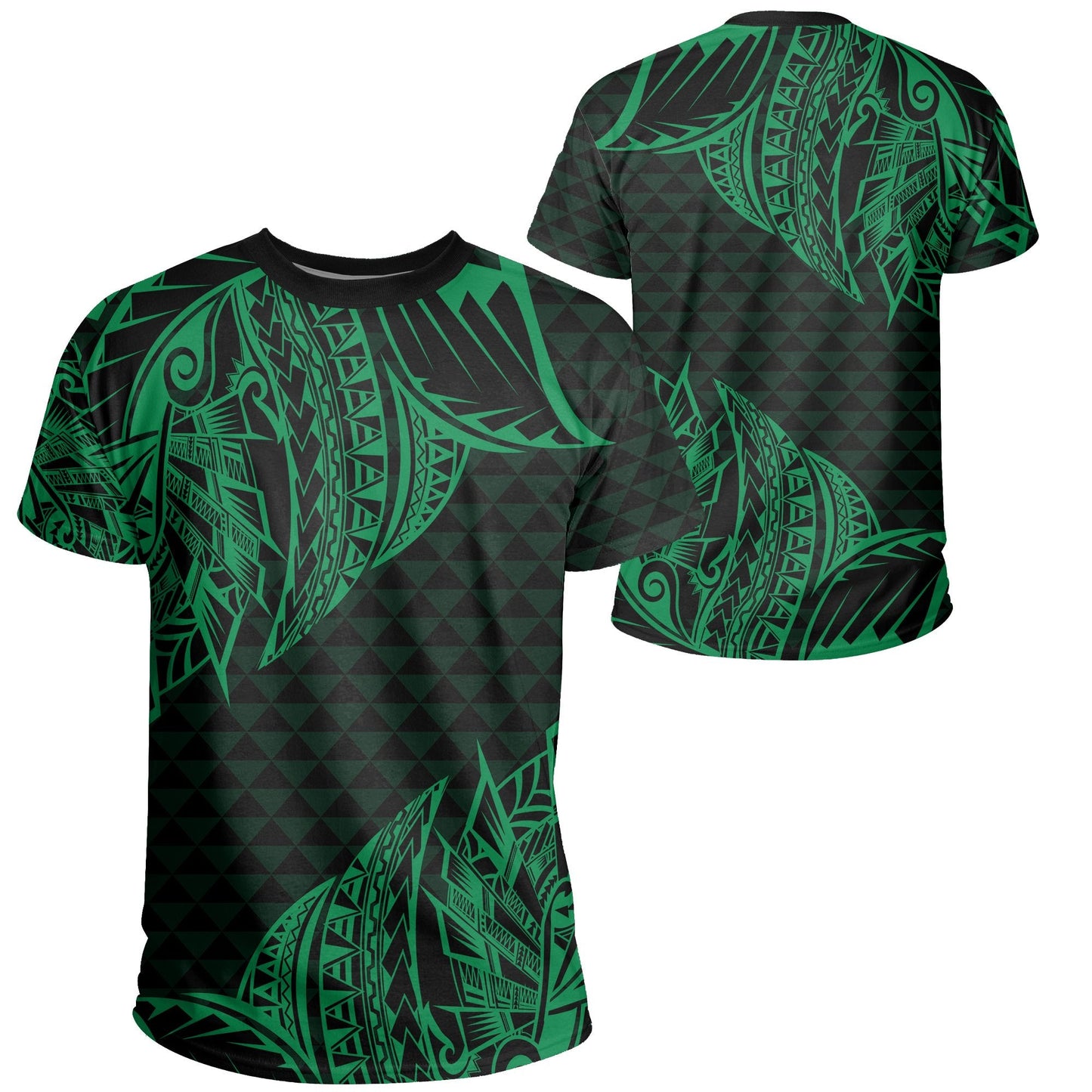 Hawaii Maka Polynesian T-Shirt - Marcus Style - Ah - Green