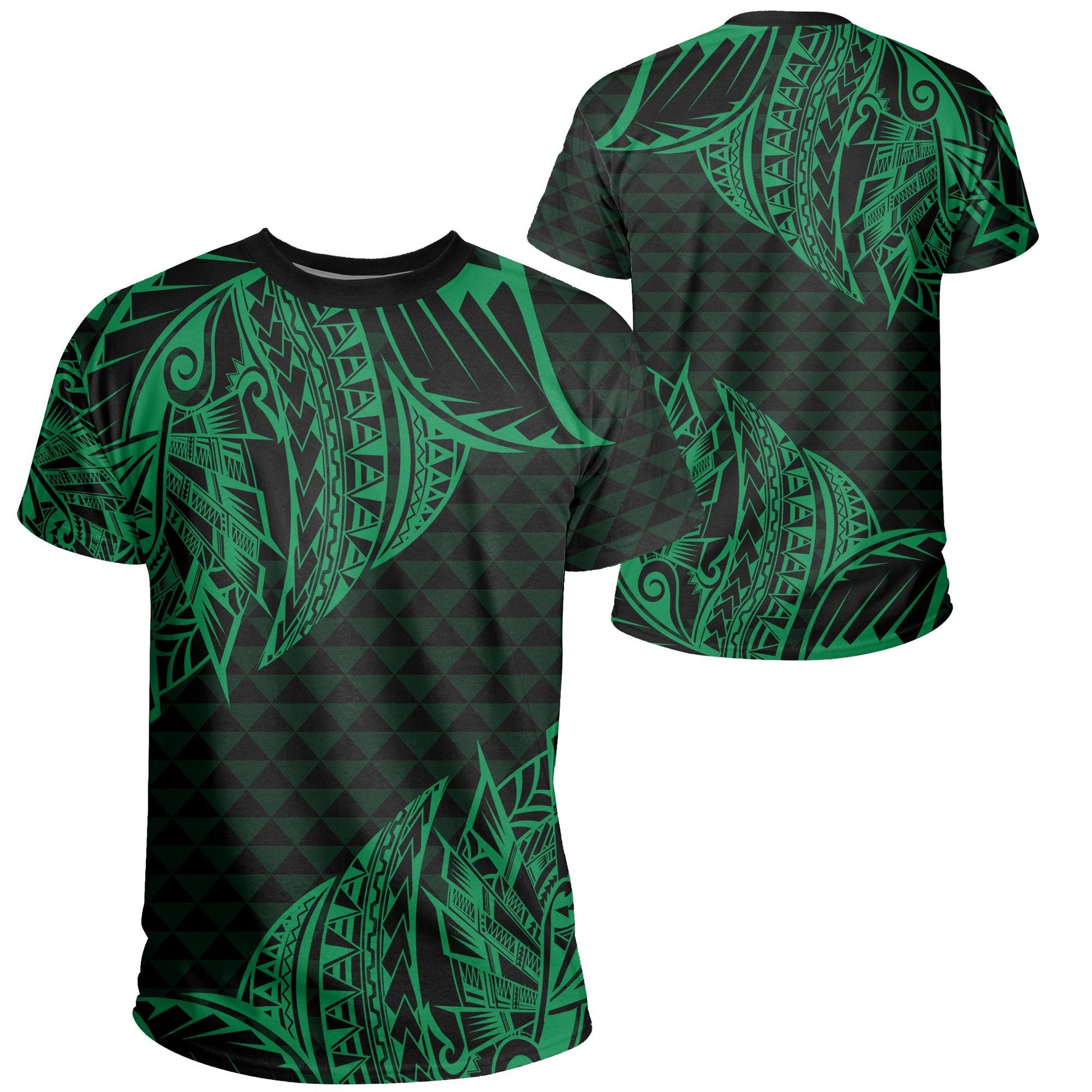 Hawaii Maka Polynesian T-Shirt - Marcus Style - Ah - Green