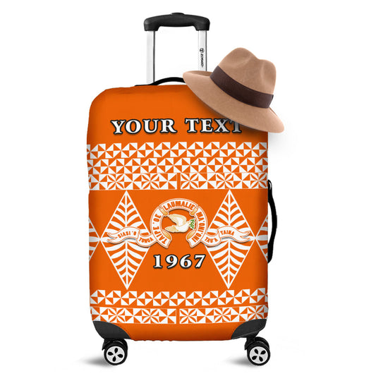 (Custom Personalised) Tailulu College Luggage Covers Tonga Pattern Version 02