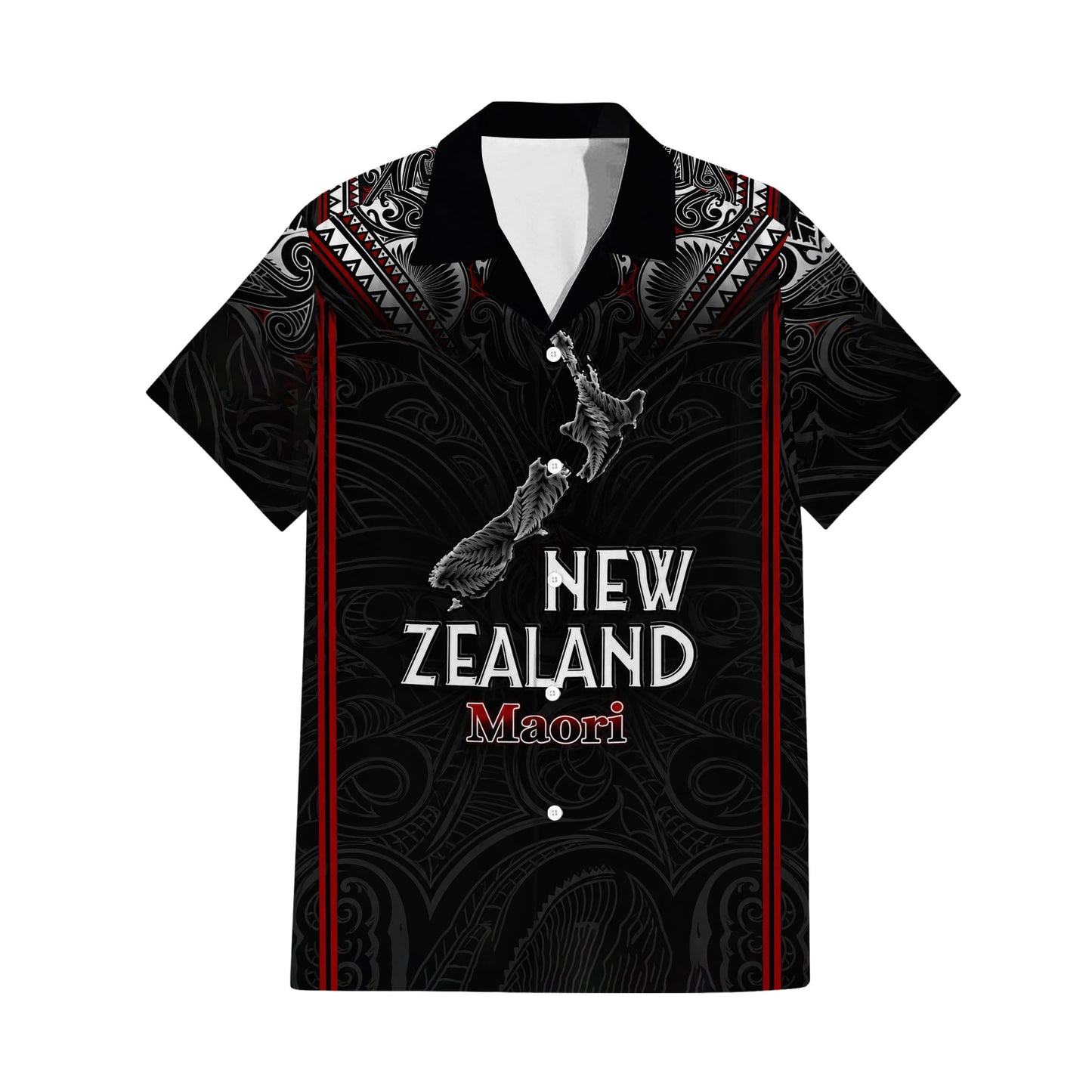New Zealand Map Matching Outfit For Couple NZ Maori Puletasi Dress And Hawaiian Shirt For Her Him