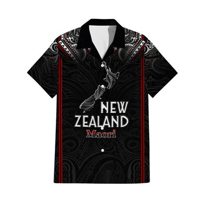 New Zealand Map Matching Outfit For Couple NZ Maori Puletasi Dress And Hawaiian Shirt For Her Him