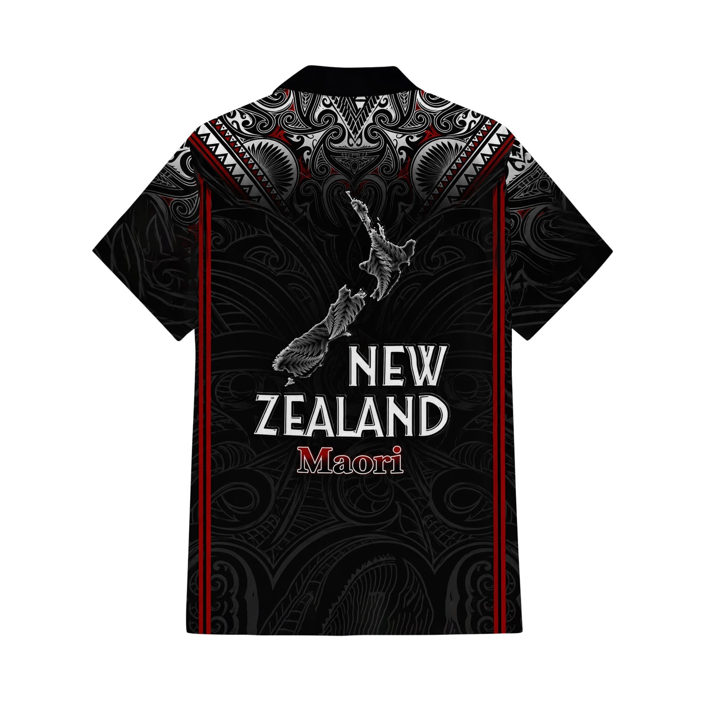 New Zealand Map Matching Outfit For Couple NZ Maori Puletasi Dress And Hawaiian Shirt For Her Him