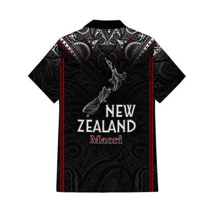 New Zealand Map Matching Outfit For Couple NZ Maori Puletasi Dress And Hawaiian Shirt For Her Him