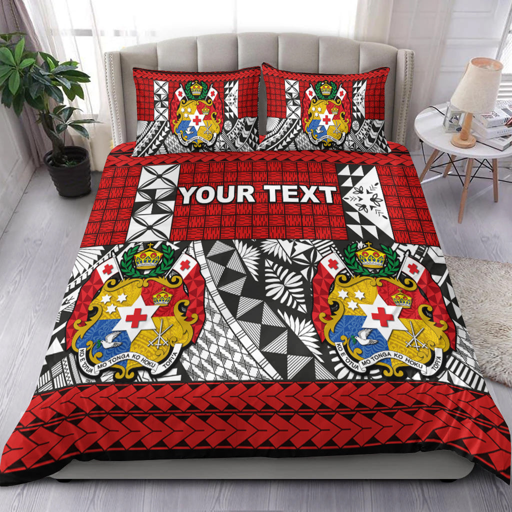 (Custom Personalised) Tonga Bedding Set Be Unique Version 05 Red