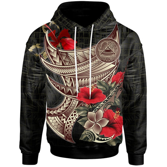 American Samoa Hoodie Polynesian Tribal Vintage Style