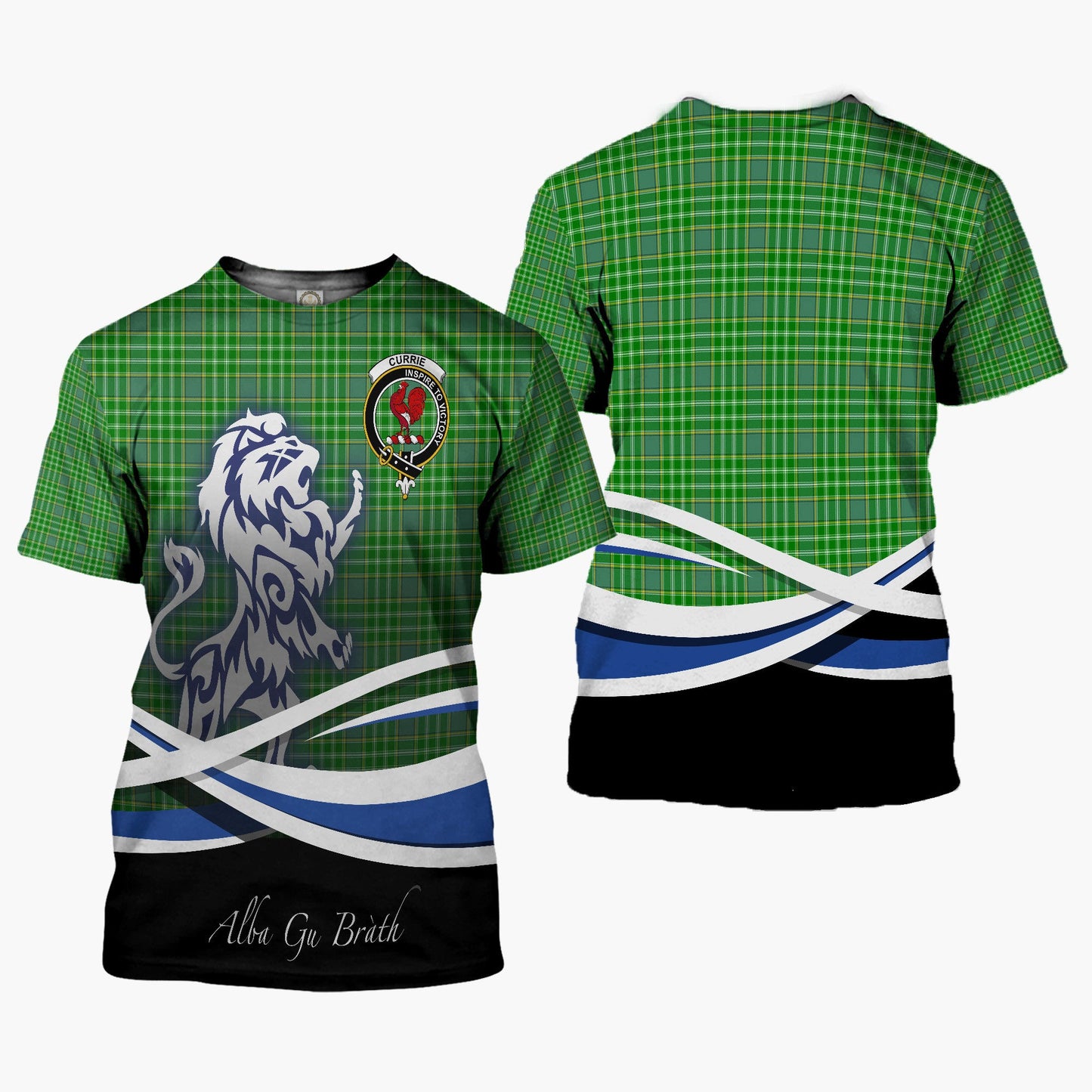 Printivon Currie Clan Crest Alba Gu Brath T Shirt Scotland Gift
