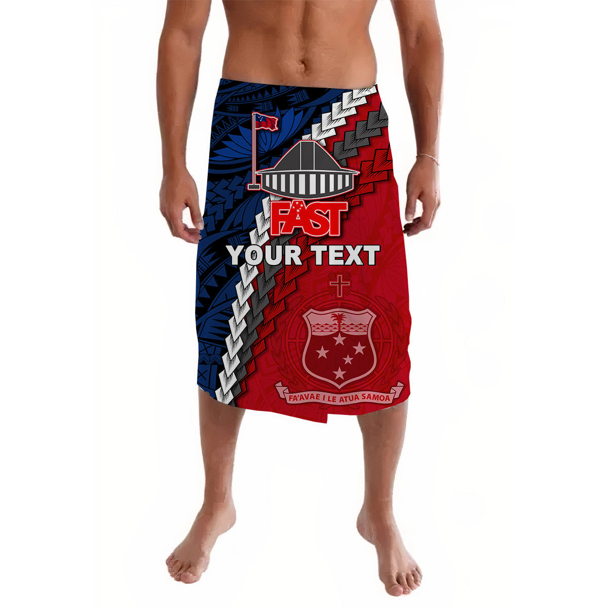(Custom Personalised) F.A.S.T Samoa Lavalava Polynesian