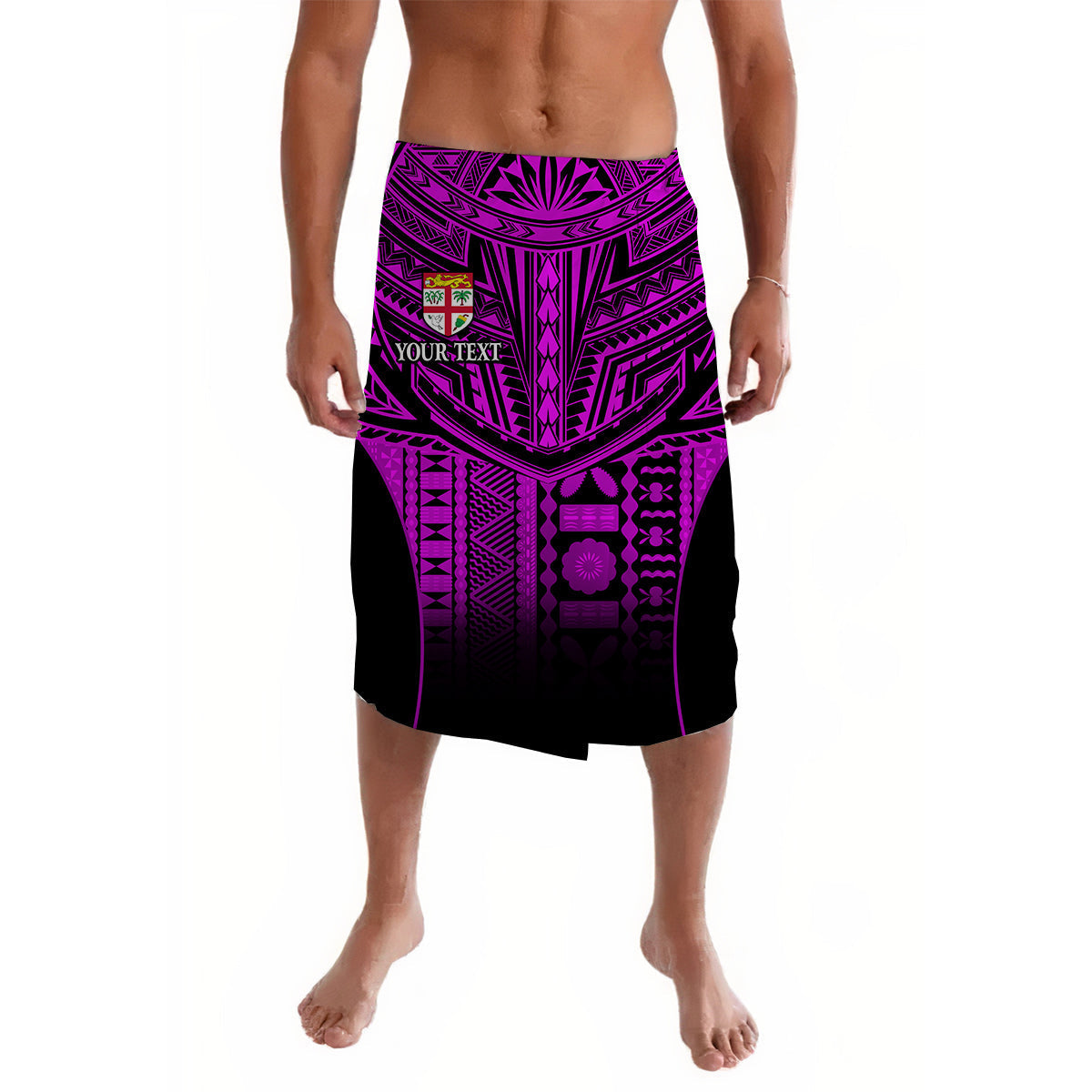 (Custom Personalised) Fiji Faithful Lavalava Version Purple