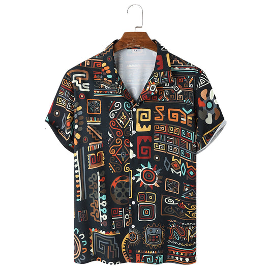 Tribal Geometry Hawaiian Shirt RLT13