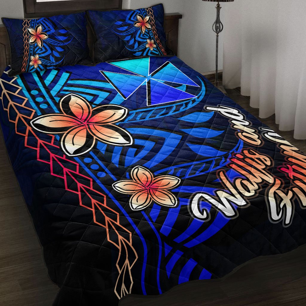Wallis and Futuna Quilt Bed Set Vintage Tribal Mountain