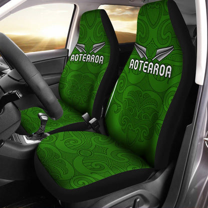 Maori 2021 Car Seat Covers Green Aotearoa Tattoo