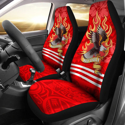 American Samoa Car Seat Cover Nu'uuli Manulele Tausala