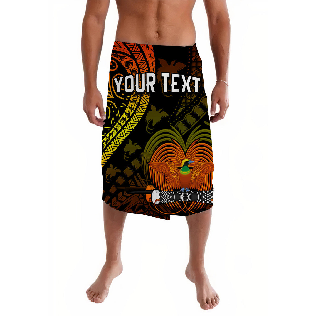 (Custom Personalised) Papua New Guinea Lavalava Raggiana Birds Of Paradise Special Ver.01