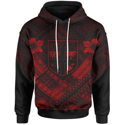 Fiji Polynesian Hoodie Fiji Red Seal Camisole Hibiscus Style