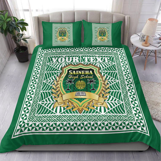(Custom Personalised) Saineha High School Bedding Set Tonga Pattern