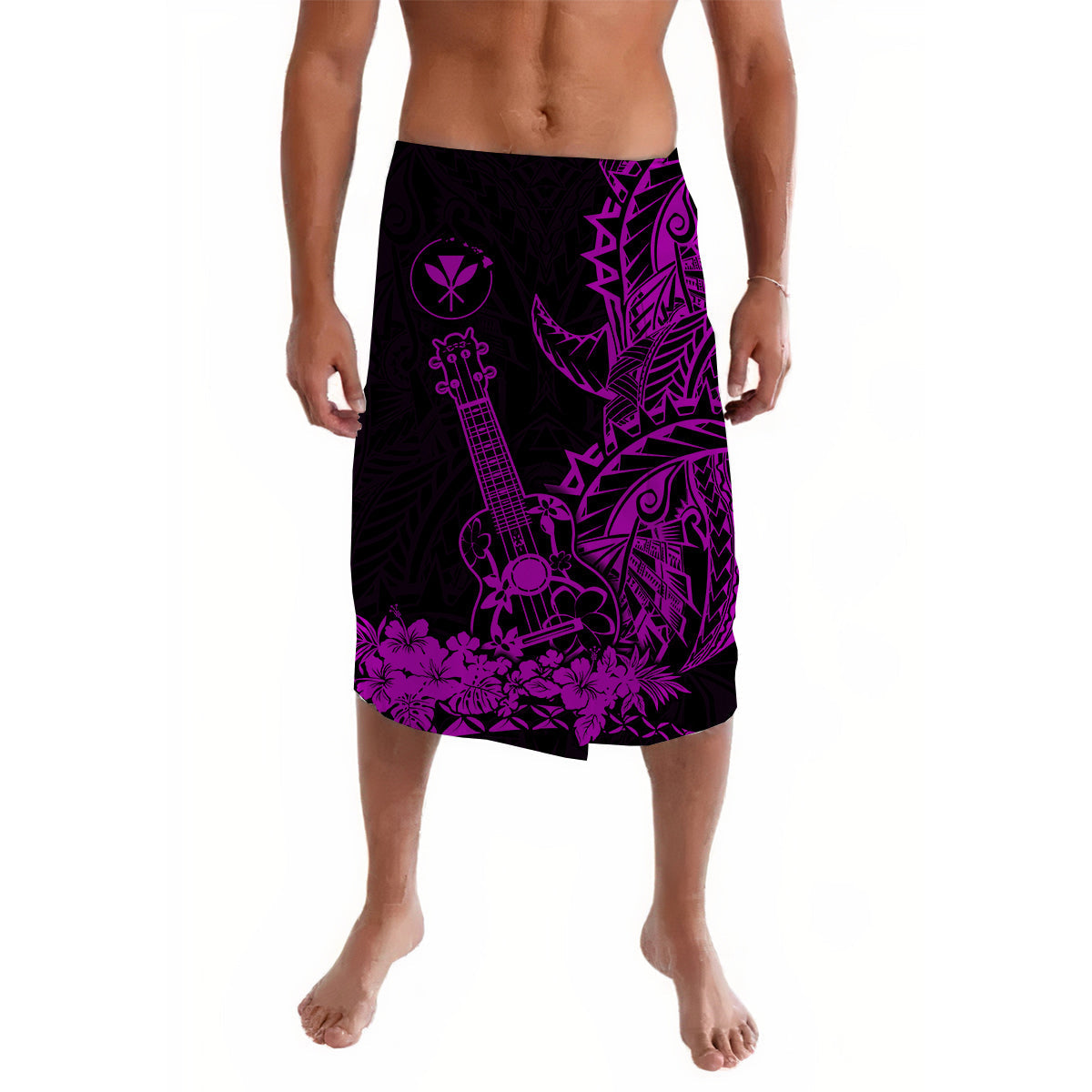 Hawaii Polynesian Lavalava Ukulele Purple